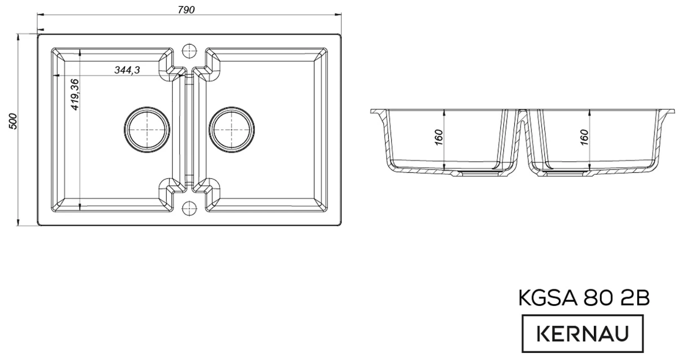 KGS A 80 2B Black Metallic